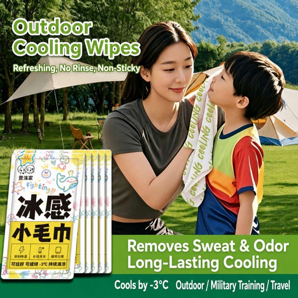 Heat Relief Instant Cooling Wipes Towel 25*65cm Ice Towel  Sports Outdoor