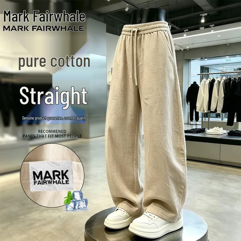 Mark Fairwhale Men s Old Money Style Lightweight Curved Leg Trousers XL