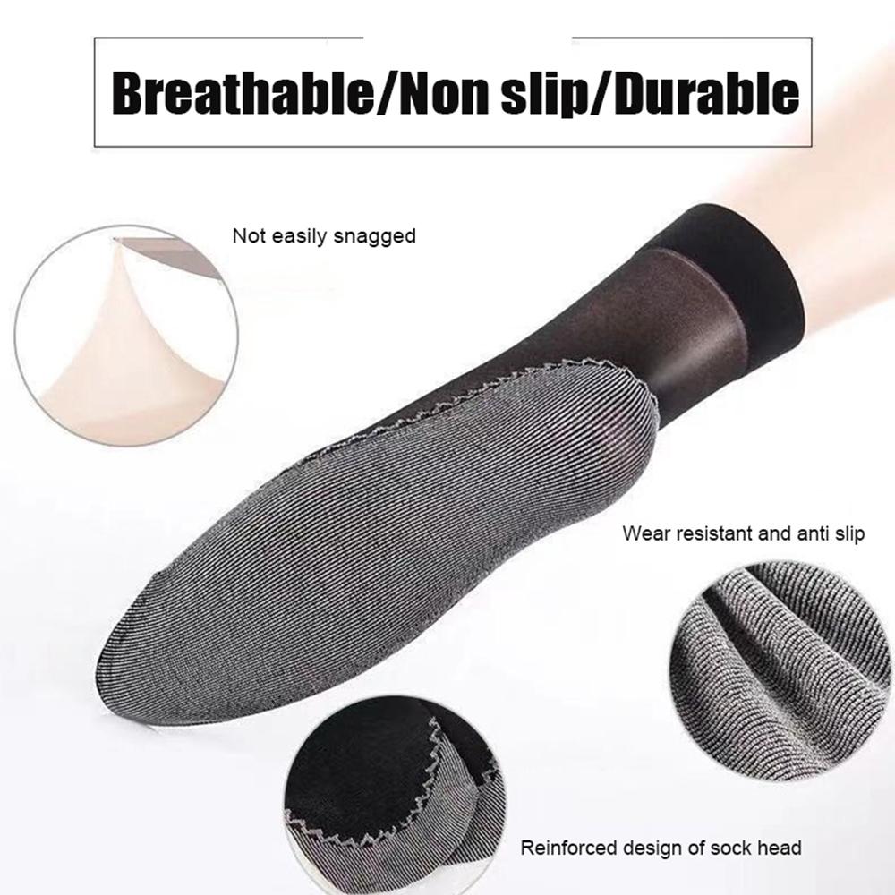 Women Nylon Elastic Short Ankle Sexy Stockings Silk Short Socks Summer Invisible Anti-hook Solid Color Cotton Bottom Silk Sock