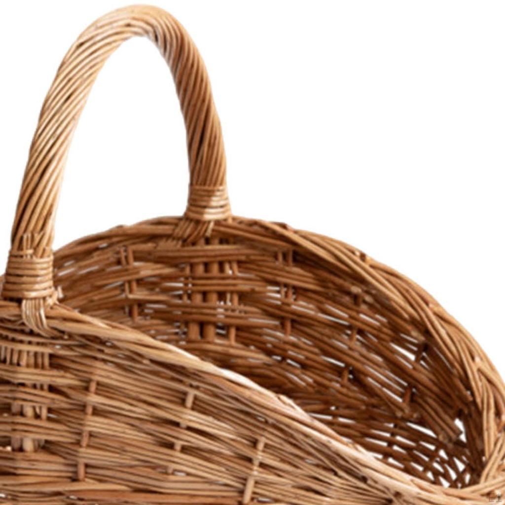 Cesto Decorativo, Rustico, Rurale, Picnic Fiore Design Intrecciato a Mano, Contenitore