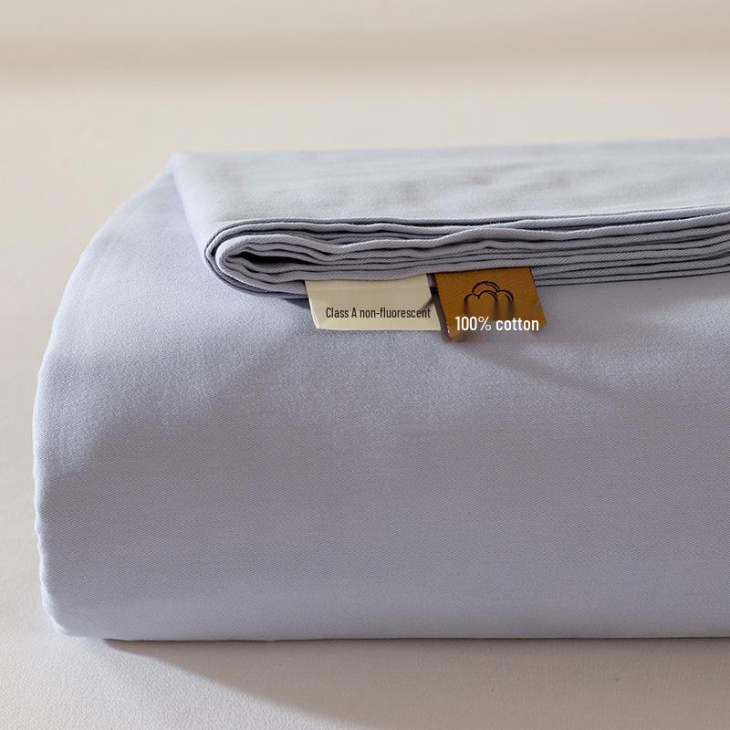 Class A 100% Xinjiang Cotton Brushed Pure Cotton Bed Sheet for Double XL Beds, All-Season, Household.