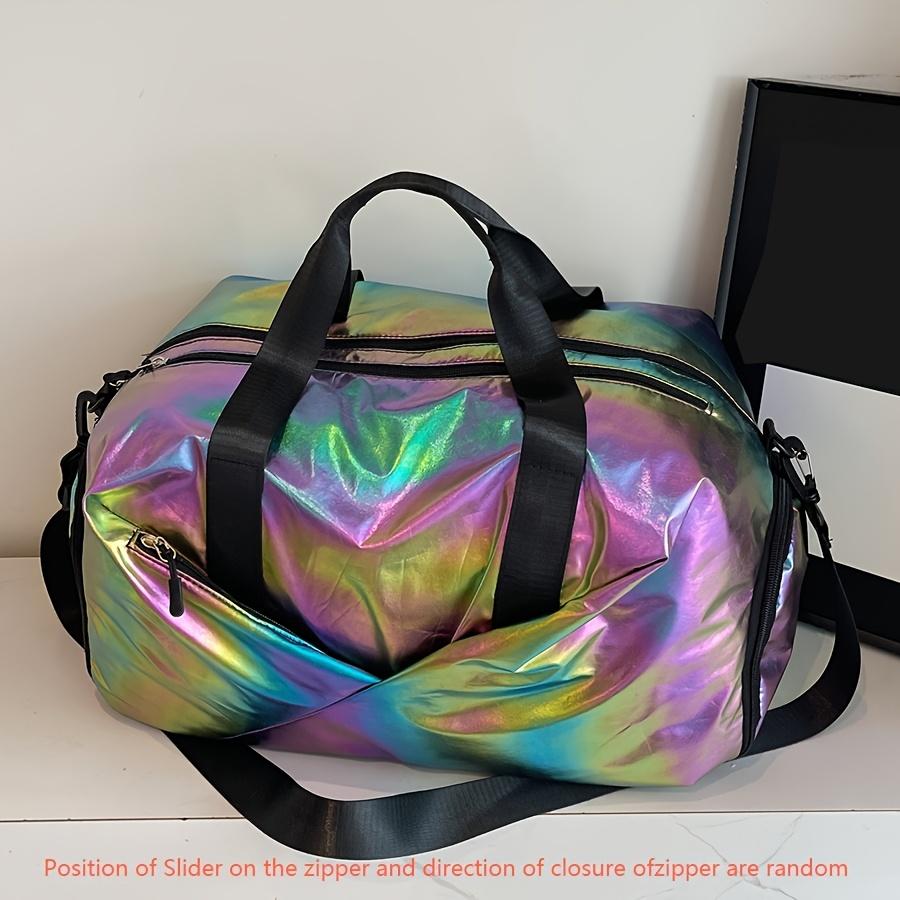 Damen Sport- und Reisetasche mit großem Fassungsvermögen - Sport-Tote aus Nylon mit Schuhfach, verstellbarem Riemen, ideal für Fitness, Reisen, Geschäftsreisen