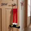 Christmas Ornament for Women Elf Legs Santa Legs Hanging Ornaments Plush Stuffed Xmas Car Pendant Decorative Fun Holiday Decor Mirror Door Handle,