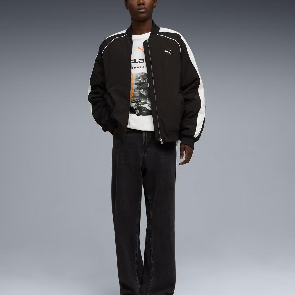 Puma X McLaren Norris Pletený svetr Kulatý výstřih Krátký rukáv Tričko Pánské Vrcholy 637451-02