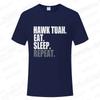 Hawk Tuah Eat Sleep Repeat Funny Meme T-shirts Unisex Tshirt Men Women's Fashion Casual Oversized T Shirt Short Sleeve Clothing