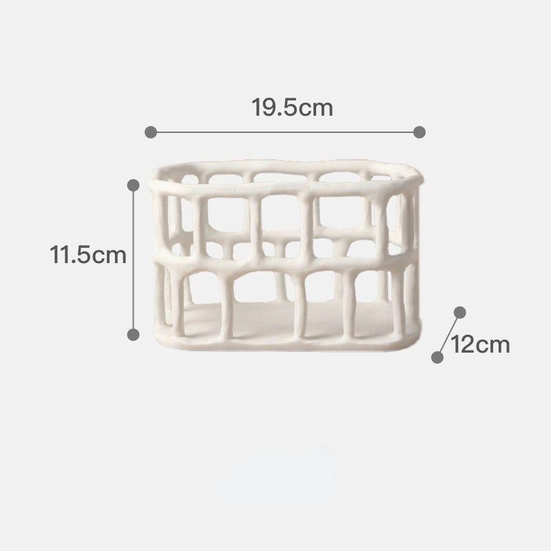 Hollow Resin Fruit Tray Home Living Room Desktop Fruit Plate Snack Candy Bowl Furnishings Cosmetic Storage Fruit Basket Holder