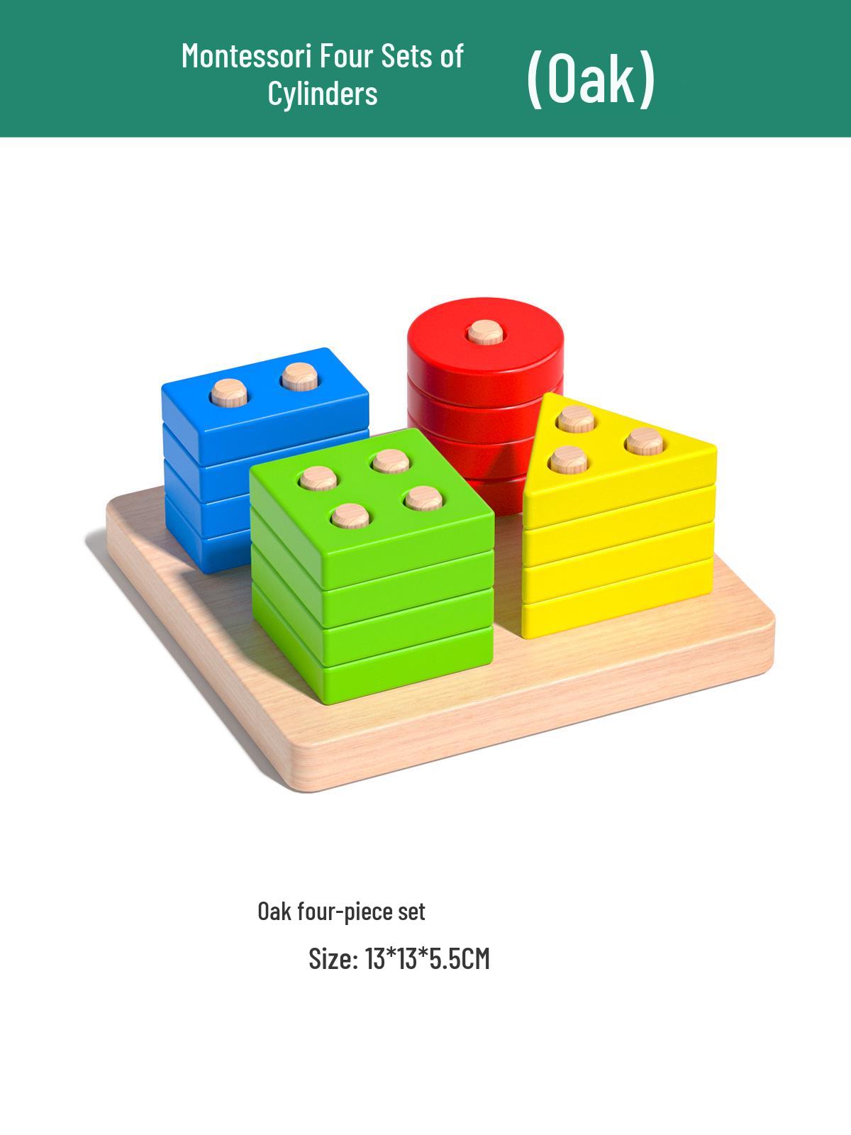 

Монтессори Деревянный Набор для Рыбалки с Геометрическими Фигурами: Развивающие строительные блоки для интерактивного обучения