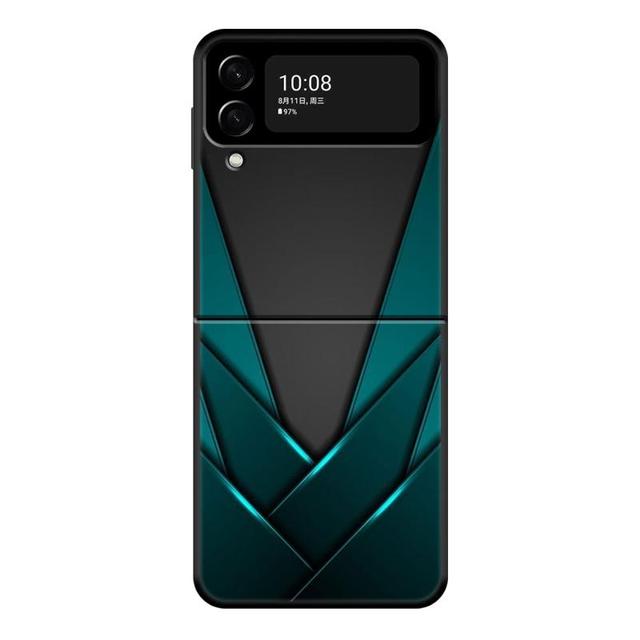 Phone Case For Samsung Galaxy Z Flip 4 Z Flip3 5g Case For Galaxy Z Flip Pc Hard Shell Capa Funda Carbon Fibre Sports Car