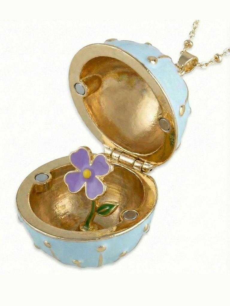 Creative Flower Necklace Round Box Can Open Flower Necklace Jewelry Accessories Women's Accessories Mother's Day Gifts Y2k