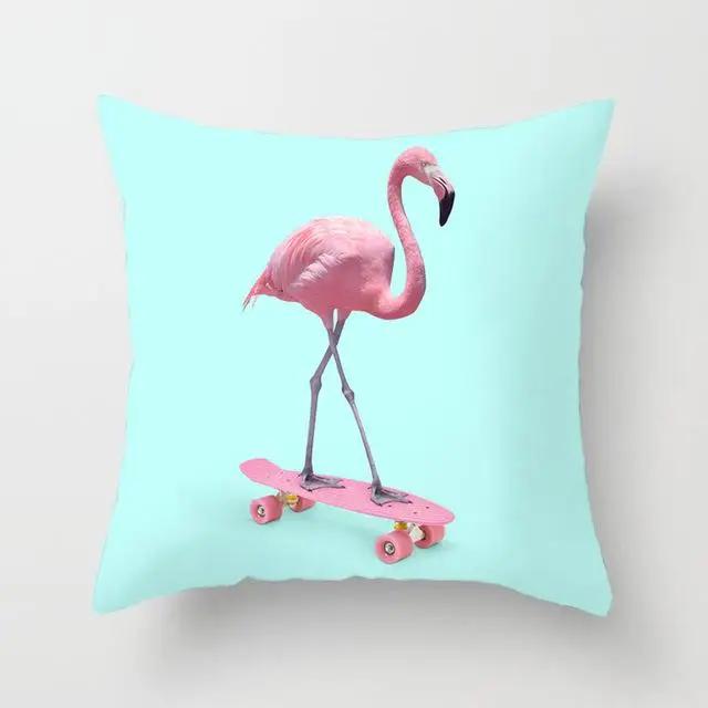 Juste de coussin de dessin animé pour la maison, taie d'oreiller décorative, animal, lama, alpaga, girafe, canapé, voiture, fête, Nairobi, Orn