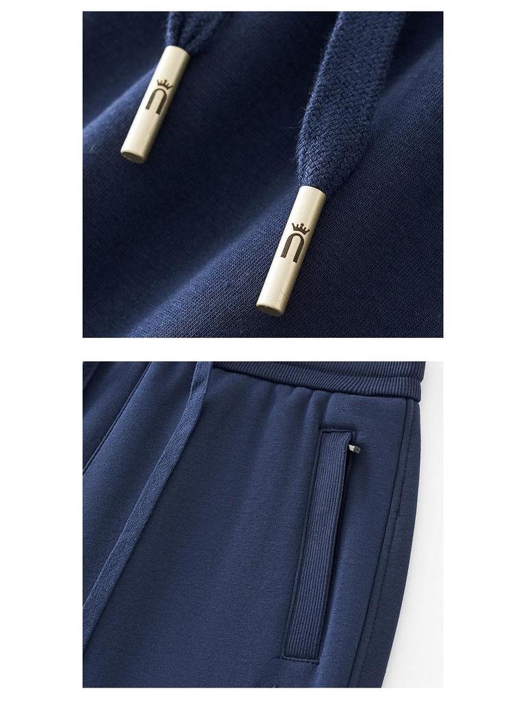 2025 Women's High-Waisted Fleece-Lined Sports Pants with Pockets and Zippers - Korean Style.