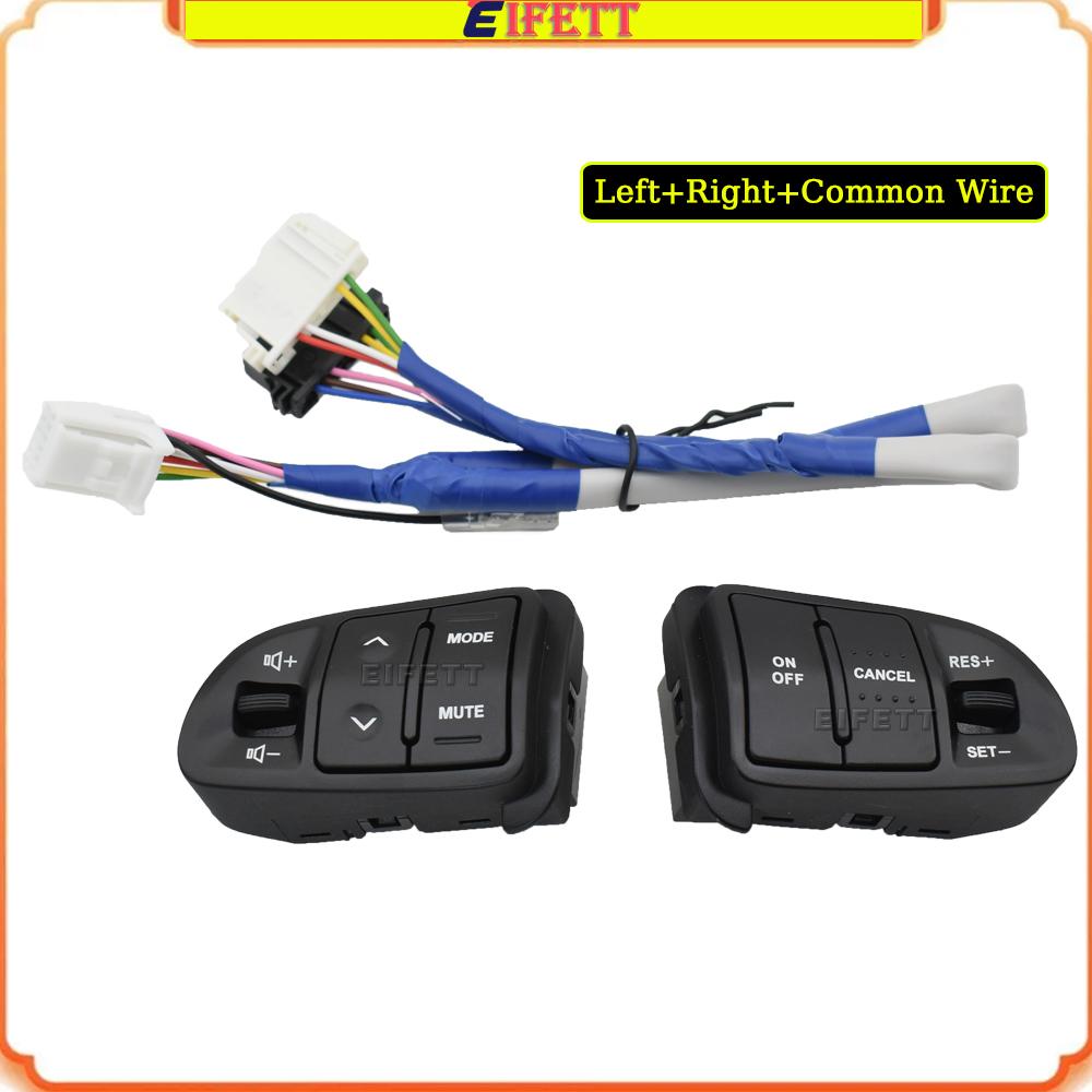 Cruise Control For KIA Sportager 2011 2012 2013 2014 2016 Steering Wheel Button Control Audio Buttons Volume Switch With Wire Switch - common wire