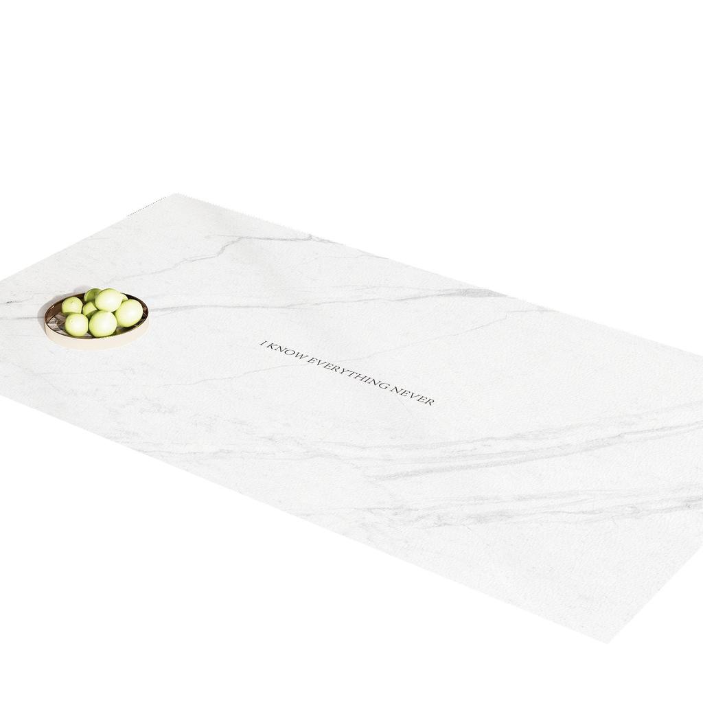 Elegant Marble Waterproof Placemat - Oilproof, Anti-scalding, Wash-free Table Pad for Coffee Tables
