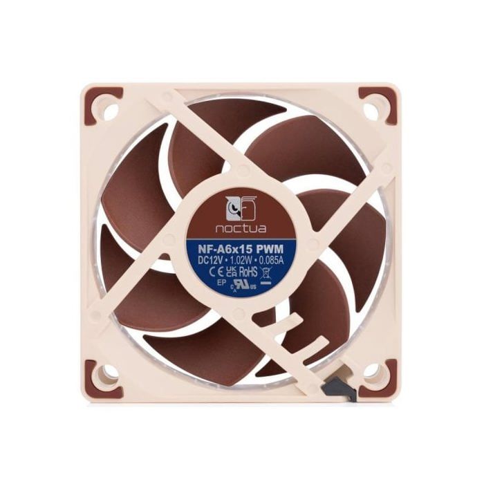 Noctua NF-A6X15 PWM Ventilador Suplementario 60cm Marrón
