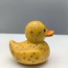 Resin Whimsical Vegetable Duck Ornament Cute Animal Sculpture Micro Landscape Duck Statue  Office