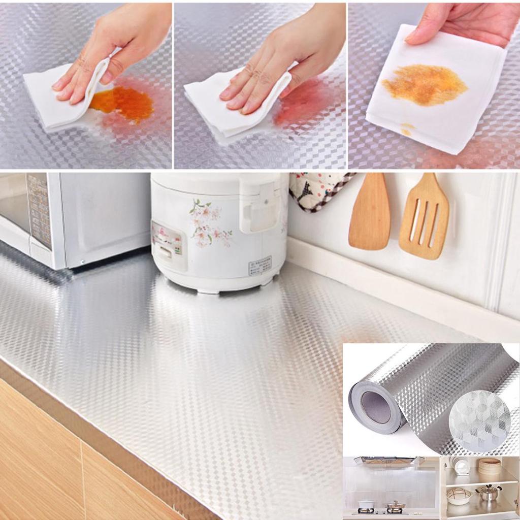 Monoceros Aluminiumfolie, selbstklebende, wasserdichte Tapete, Küchenaufkleber, DIY-Heimdekoration