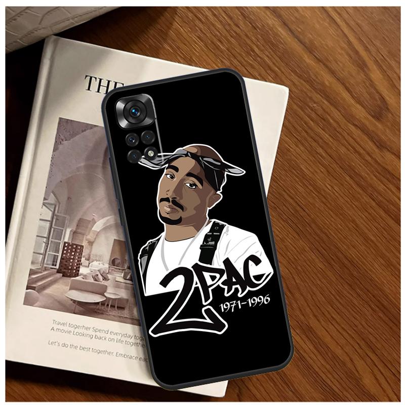 Rapper 2pac Singer Tupac Case For Xiaomi Redmi Note 13 14 9 10 11 12 15 Pro Plus Cover For Redmi 15 C 14C 10C 12C 13C