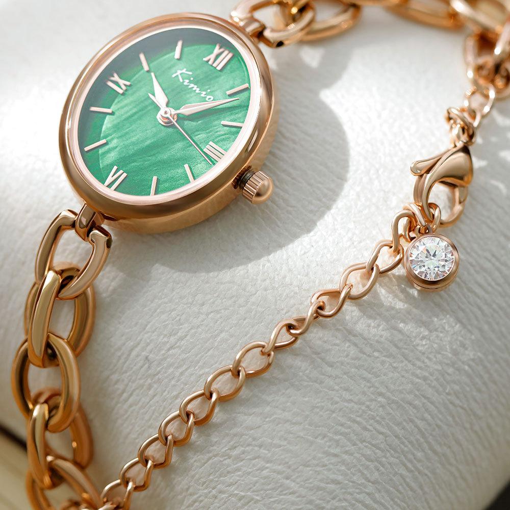 Women's Watch Fashion Simple Temperament Retro Oval Student Ins Style Bracelet Watch for Women