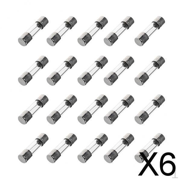 6x 20 Blow Glass Fuses 3.15 - 20mm Length
