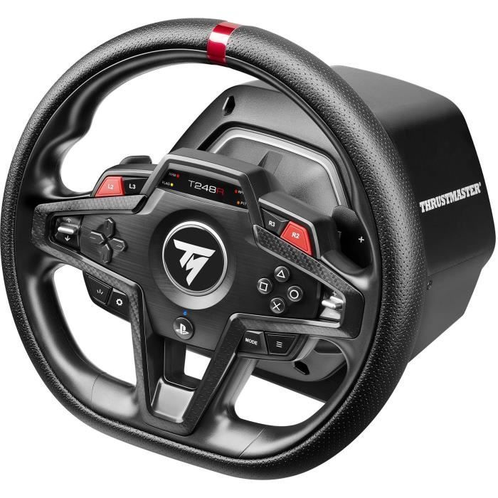 Volant PC - THRUSTMASTER - T248R - Ergonomique et polyvalent - 280 mm - Noir