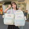 Lightweight and Large-capacity Backpack, New Japanese Ins, High-value, Fresh and Sweet Plaid, Junior High School Schoolbag.