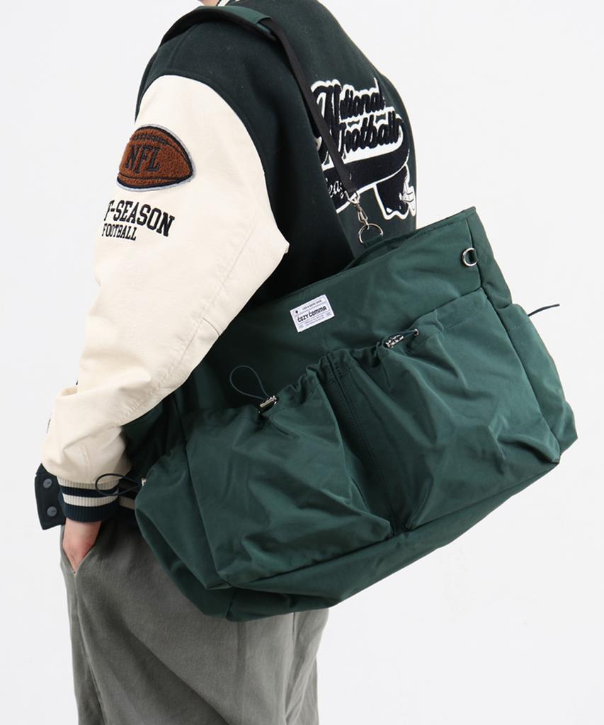 Cozycomma 17-Pocket Nylon Peddler Bag_Cozy Bag [Deep Green]