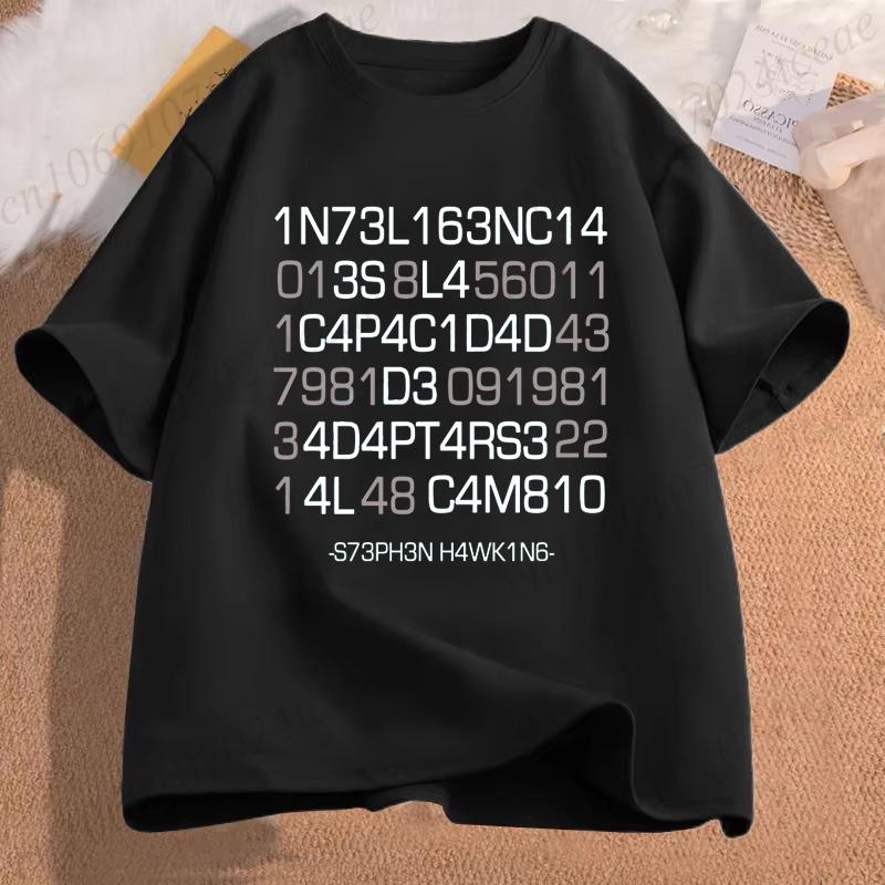 

T Shirt Funny Inteligencia Spanish Geek Tshirts Oversized Unisex Tees Intelligence Is The Ability To Adapt To Change Tee Tops 4XL