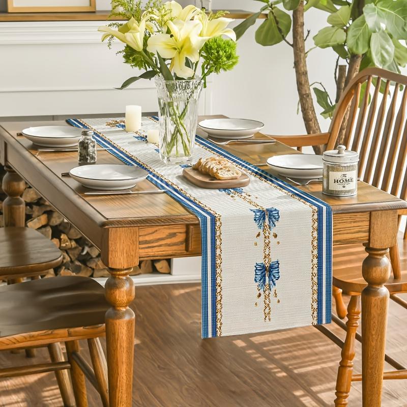 Floral Table Runner, American Country Style, Dining Table Decor, Home Textile Long Tablecloth Women s clothing 40x140cm
