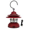 Vintage Camping Lantern IPX4 Waterproof 35‑100lm LED Portable Retro Hanging Camping Lantern for Outdoor Camping Matte