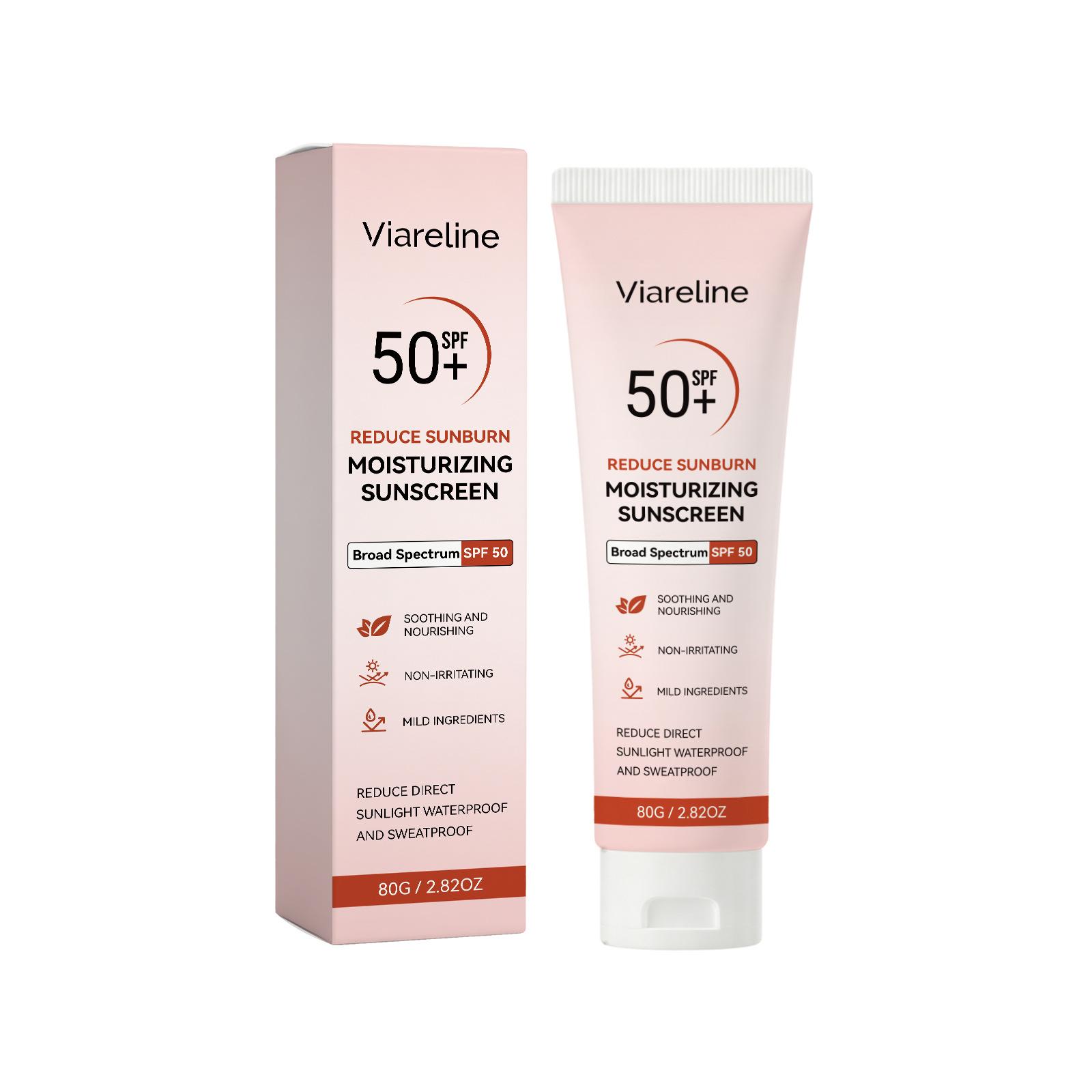 Body Protection Cream, Light Non Sticky Outdoor Portable Sun Care Lotion 80G