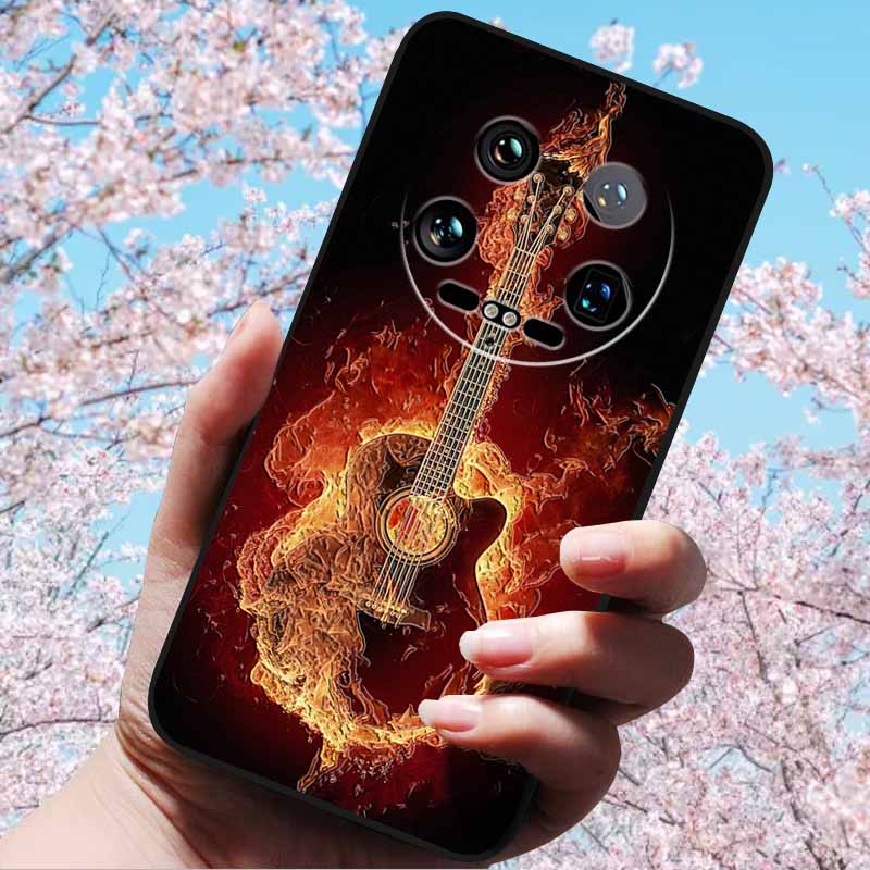 For Xiaomi 14 Ultra 5G 6.73" 14 Pro Cases Fashion 3D Retro Embossed Relief Soft TPU Siliocn Back Cover for Xiaomi 14 Capa Mi 14