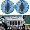 Beast Eyes Headlight Decals, 3D Round Stickers And Decals For Jeep Wrangler, Stereo Eyes Headlight Decal Stickers(Blue)