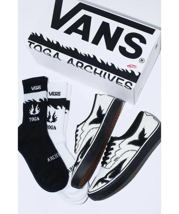 TC32-AJ520 TOGA × Vans Authentic White Black (with Socks Pair Set)