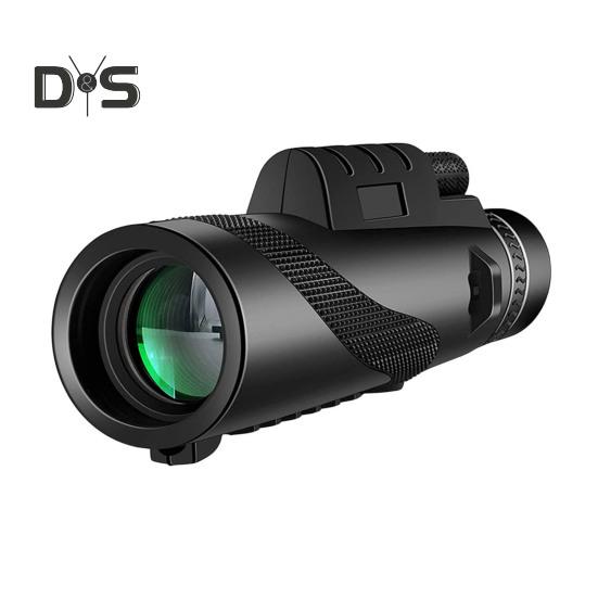 

Монокулярний телескоп 80x100 Потужний монокуляр для дорослих Монокуляр високої чіткості для полювання на дику природу Спостереження за птахами Подорож Кемпінг A чорний