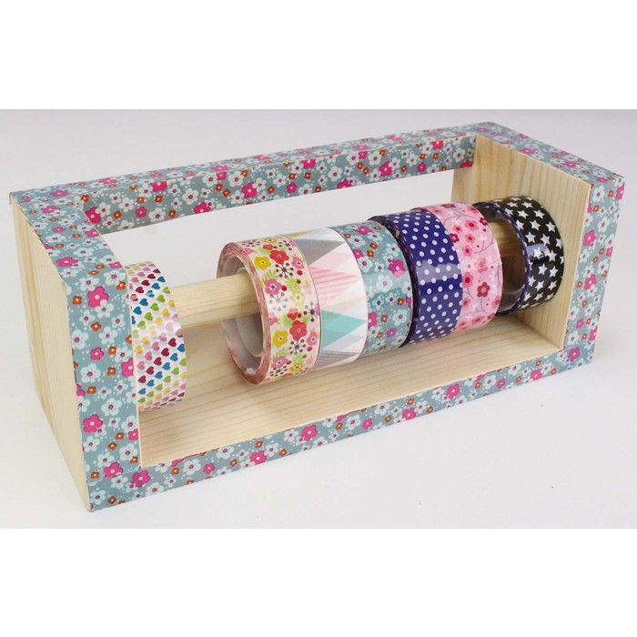 Distributeur en bois pour masking tape 17,5 cm