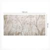Vinyl Desk Mat with Print of Delicate Floral Patterns 100X50 Cm