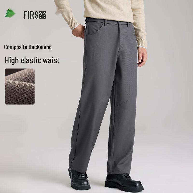 

Shanshan Men s Warm Business Casual Straight-Leg Pants 2XL