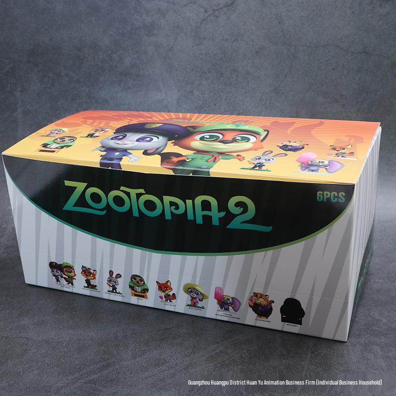 Zootopia City 2 Blind Box: Fox Nick & Judy Table Ornament Doll Gift Set