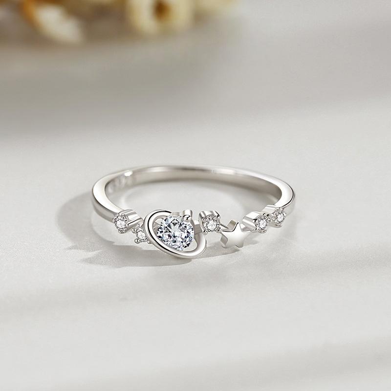 Ada Jewelry Factory Fournisseur Bijoux Sterling Silver 925 Women Zircon Ring