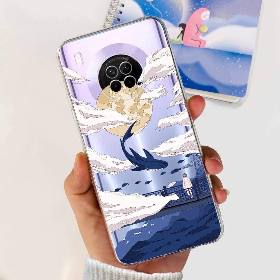 For Huawei Y9a Case Cover For Huawei FRL-22 FRL-23 FRL-L22 FRL-L23 Nova Y9a Phone Case Soft Silicone Clear Protection Funda Capa