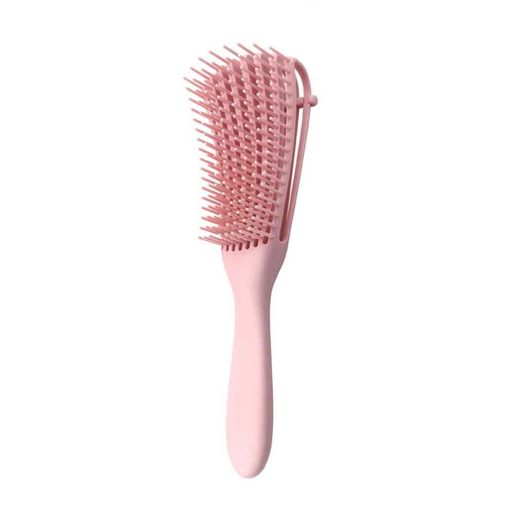 8-Row Detangling Brush Cushion Shampoo Brush Scalp Massage Detangler Hair Comb for Curly Straight Thick Wet Dry Hair