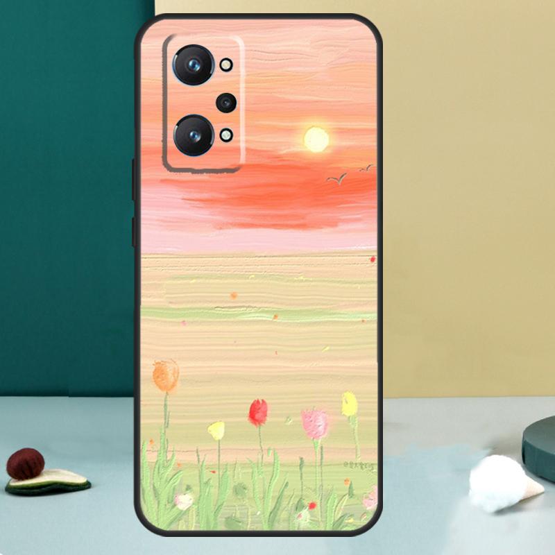 

Korean Sunset Scenery For Realme 14 13 Pro Plus 10 11 12 GT 5 6 6T GT7 Pro C61 C55 C53 C51 C21Y C25S C75 C67 Case For Realme GT5