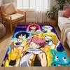 Fantasy Friends Adventure Themed Anti-Slip Rugs - Polyester Home Decor, Suitable for Bedrooms, Living Rooms, Doorways, Studios, and Decorations