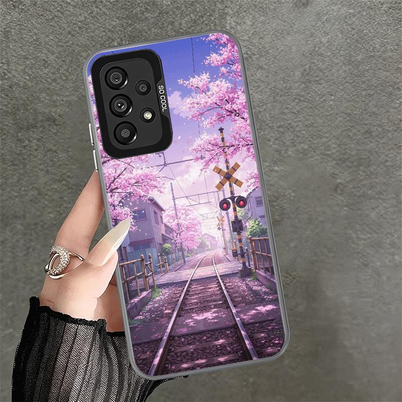 Anime Aesthetic Scenery Soft Phone Case for Samsung A17 A16 A15 A14 A13 A57 A56 A55 A54 A53 A37 A36 A35 A34 A33 A26 A25 A24 A23