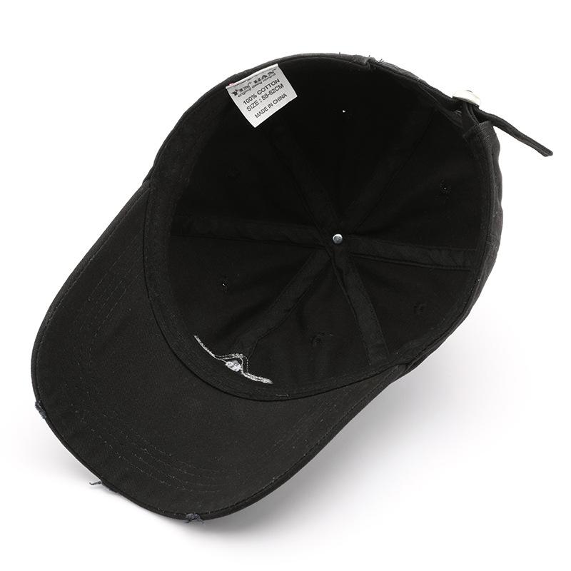 Retro Women's Personalized Patch Alphabet Cap Outdoor Men's Travel Sunscreen Sunshade Sun Hat Baseball Cap