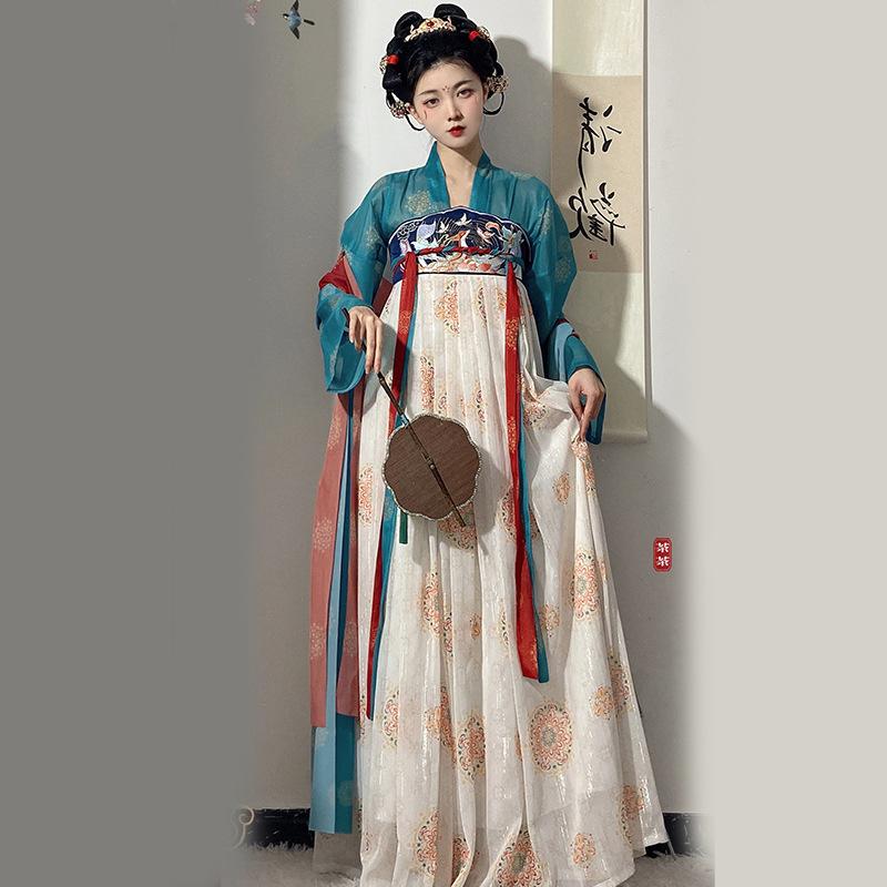 

Ханфу девушка в китайском стиле тканевое летнее платье античный костюм Тан костюм супер феи платье маленькая девочка юбка русалки принцессы нижнее белье L