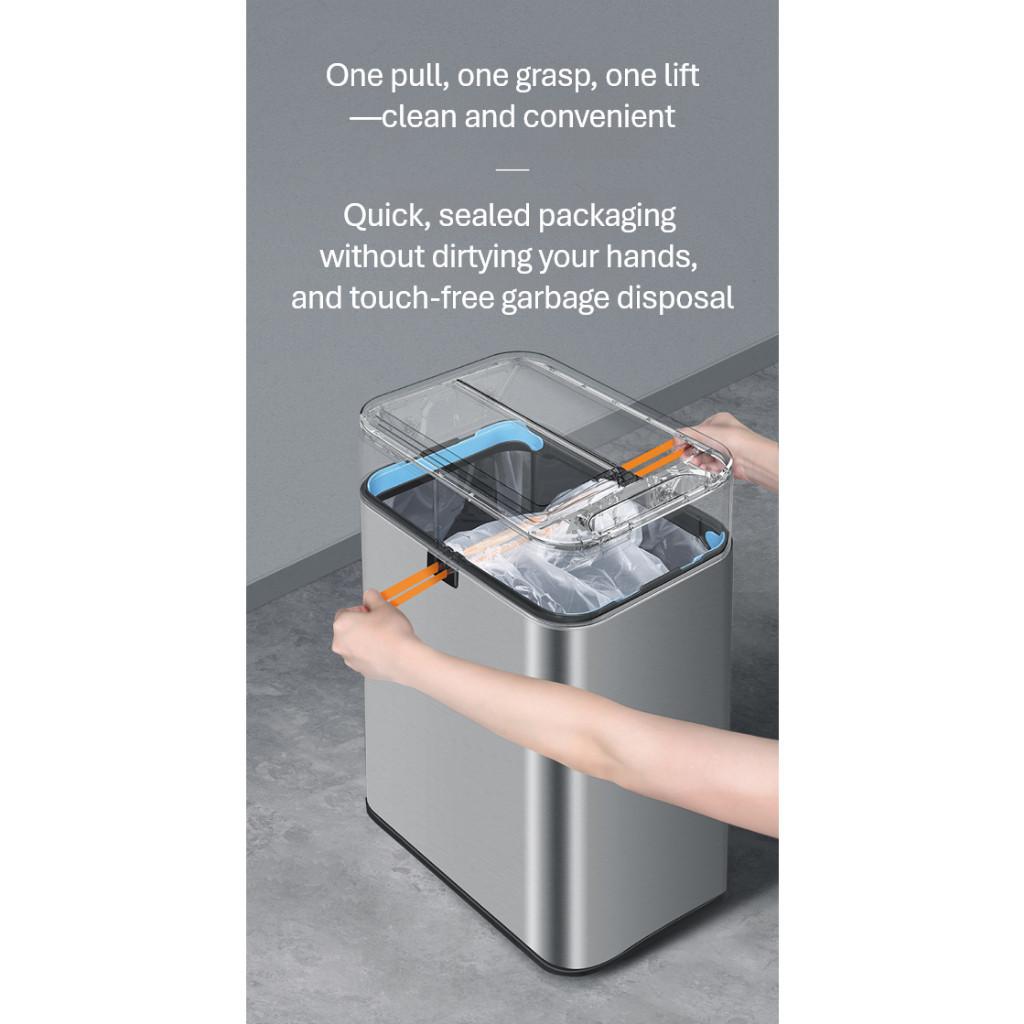 30L Large Capacity Smart Motion-Sensing Trash Bin Bathroom Office Garbage Can Commercial Public Area Dustbin