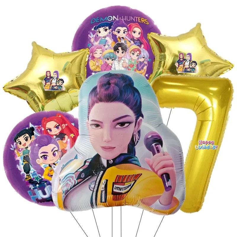 Set di 6 Palloncini in Alluminio con Numeri da 0 a 9 per Festa di Compleanno a Tema Musicale Decorazione Baby Shower Regalo