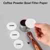 Leeseph Coffee Paper Filter, 100 Pieces Espresso Machine Powder Bowl Filter for 51/53/58mm Puck Screen Coffee Portafilter Basket