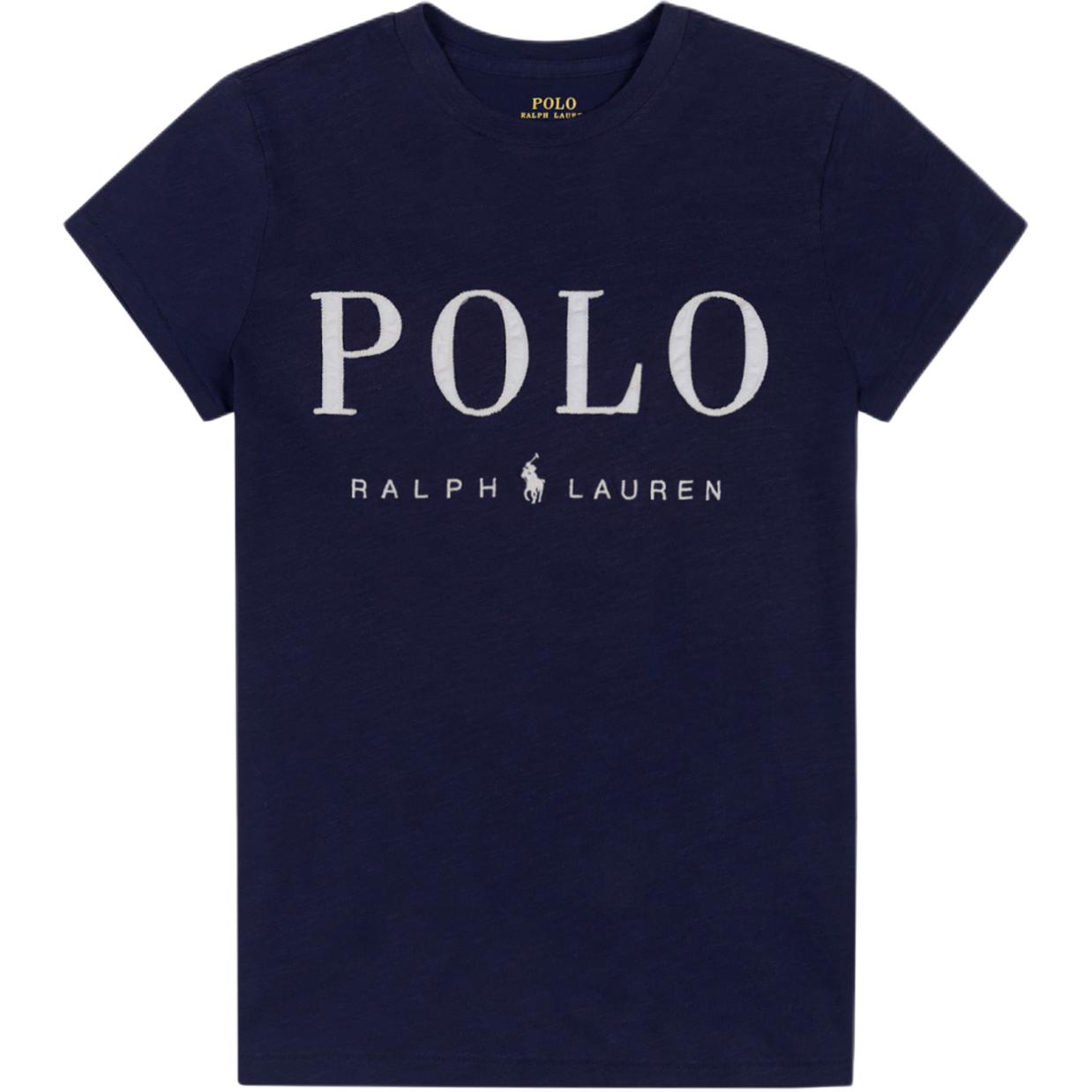 

Polo Ralph Lauren Весна-Лето 26 Вышитый Логотип-Пони Винтажный Эффект Круглый Вырез Хлопок Короткий Рукав Футболка Женские Топы 211708520-013 XS
